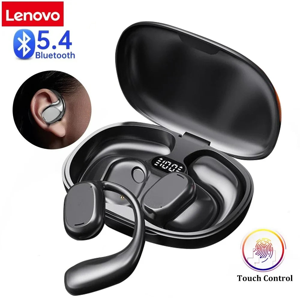 Lenovo Sports Bluetooth 5.3 Wireless Earphones HiFi 9D Stereo Waterproof TWS Touch Control Noise Cancelling Bone Conduction Earp