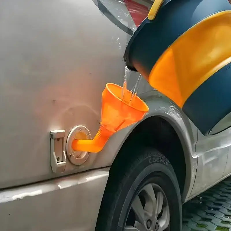 Campervan Water Filling Funnel for RV with Flushing Feature Durable Material for Camping Road Trip