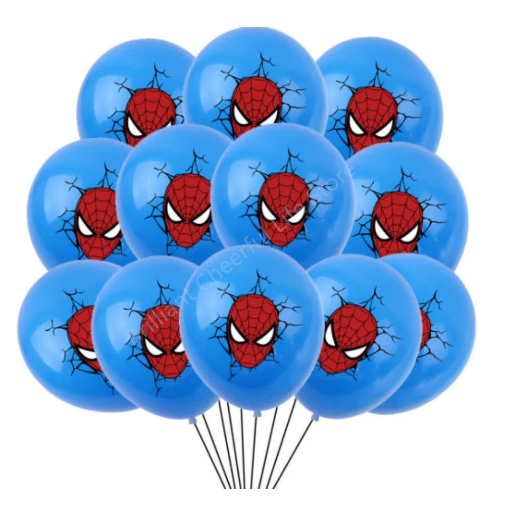 12 Inch Marvel Superhero Latex Balloon Set Avengers Spiderman Hulk  Boys Birthday Party Baby Shower Party Decorations Kid Toys