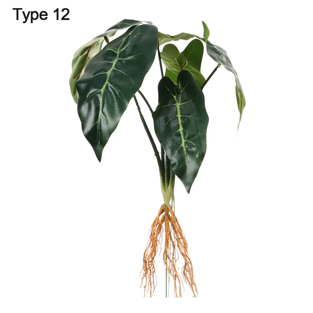 Home Decoration Desktop Ornament Party Supplies Simulation Greenery Plant Wall Artificial Hydroponic Plants With Root