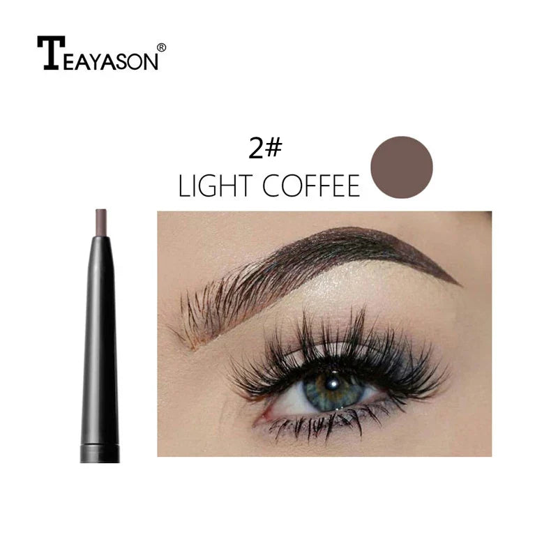 Waterproof Natural Long Lasting Paint Tattoo Eyebrow With Brush Black Brown Eyebrow Pencil Makeup Tools
