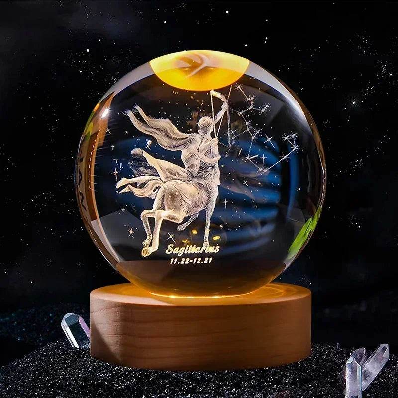 3D Crystal Ball Glass Decoration