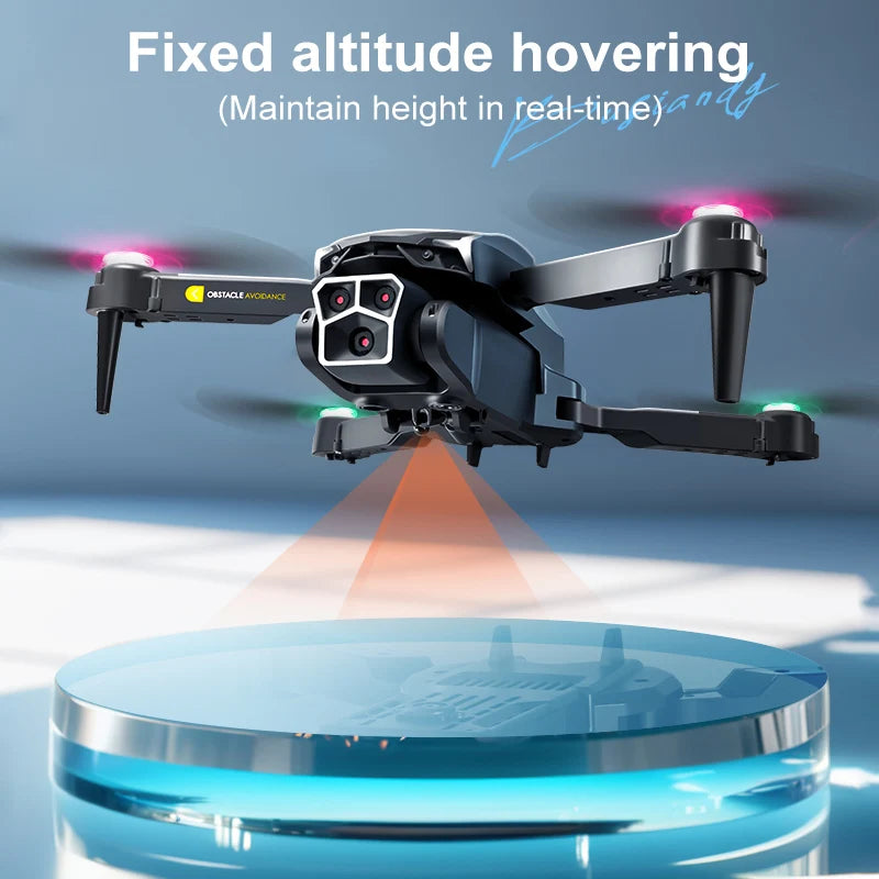 2024 New Cool Lighting LU600 Drone Remote Control Aircraft for Obstacle Avoidance and Optical Flow Aerial Photography Dron Toys