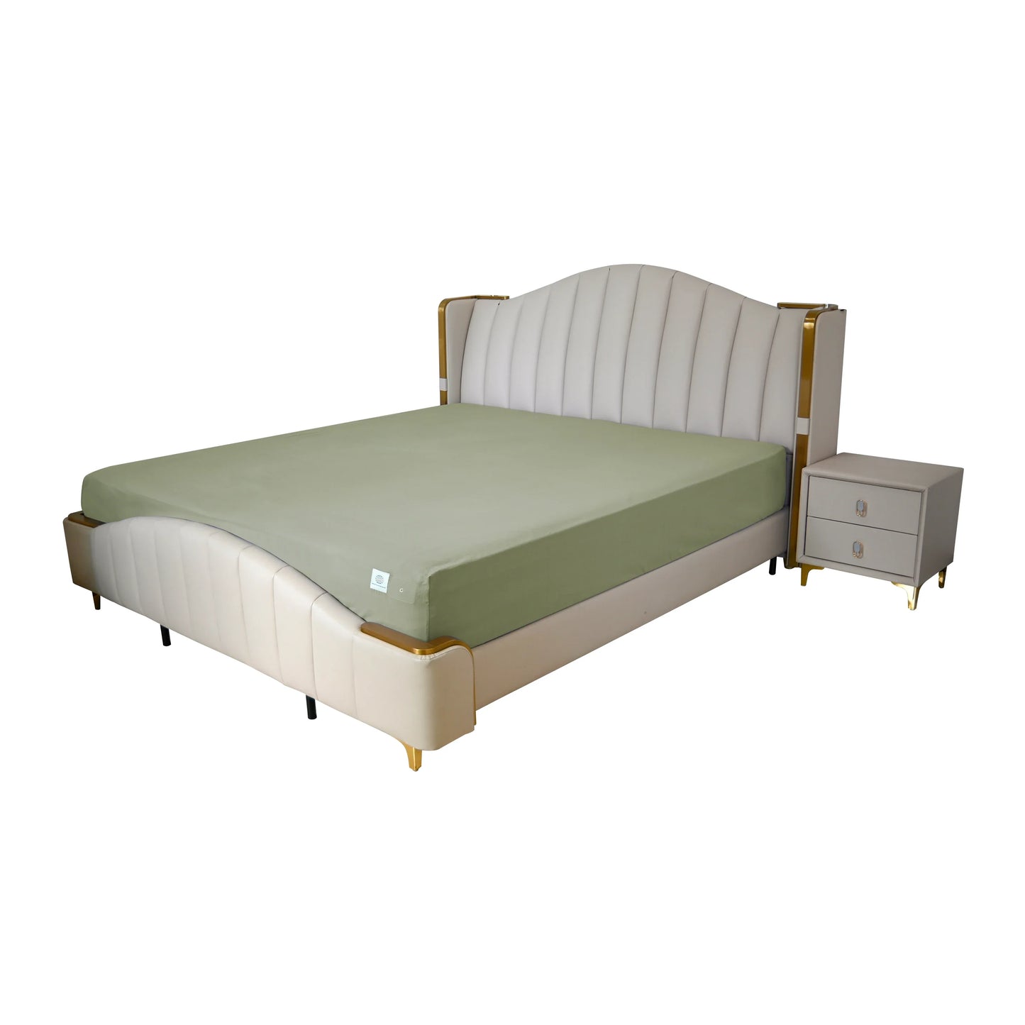 Fitted sheet Organic cotton with Conductive fiber Grounding bed sheet for Nature Wellness
