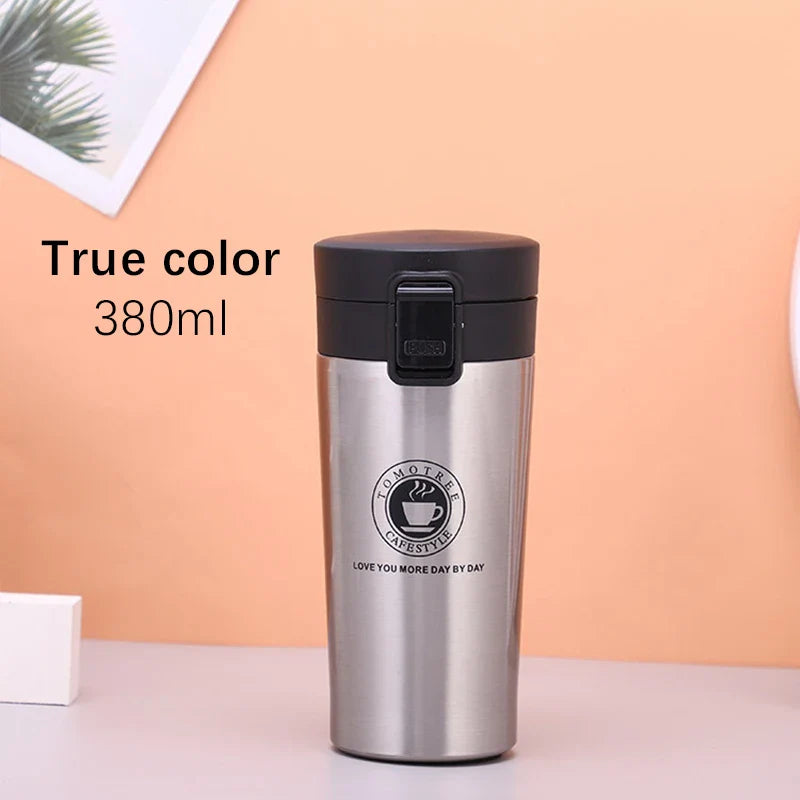 500ml water bottle Thermos Coffee Mug Double Wall Stainless Steel Tumbler Vacuum Flask Bottle Thermo  Travel Free Shipping