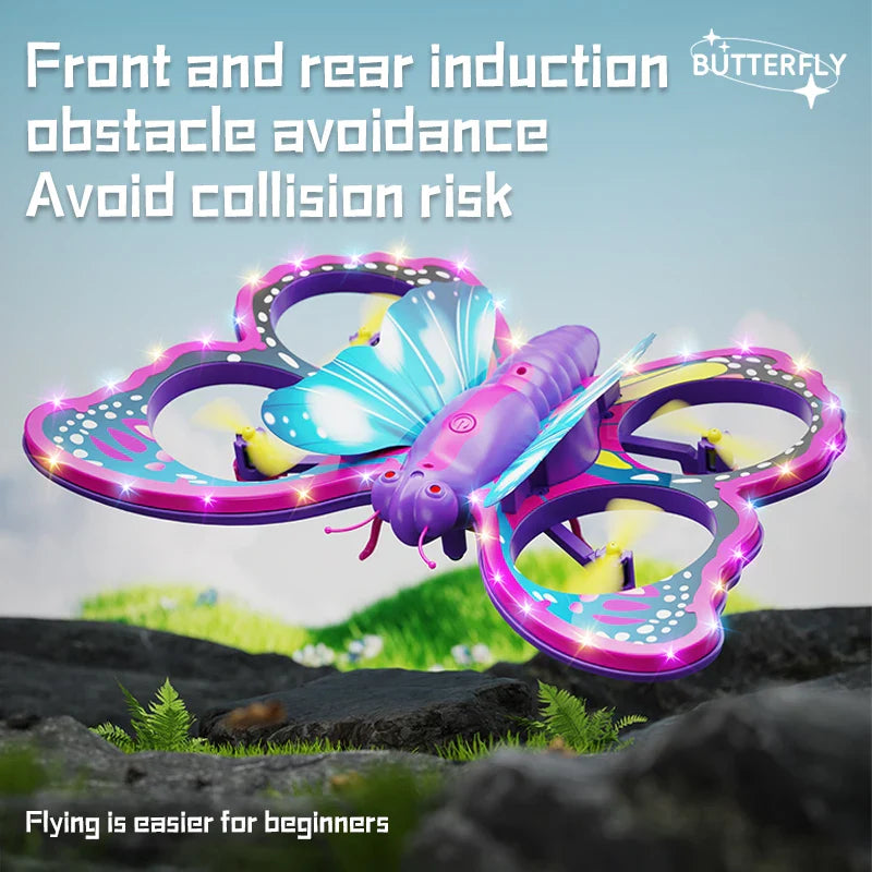 2.4G V40 Quadcopter Butterfly Drone Quadcopter Children Toy Remote Controlled Flight Model Airplane Toy Gift