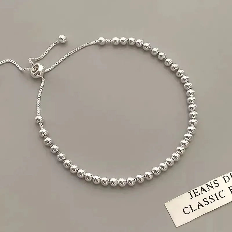 925 Silver Plated Cubic Zirconia Four Leaf Clover Bracelet for Women