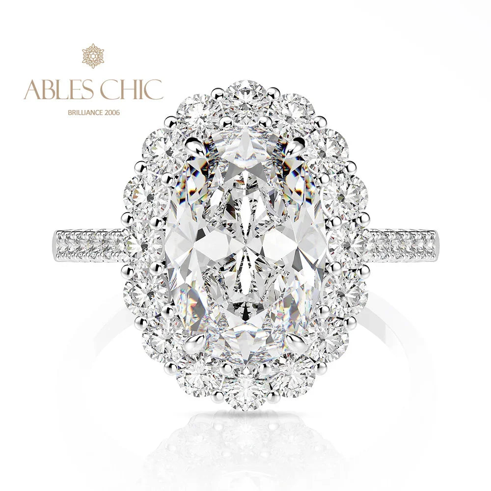 Ables Chic Sterling Silver Oval Lab Citrine Engagement Ring Big Kunzite Morganit Bridal Women Rings S2R1S2R1021