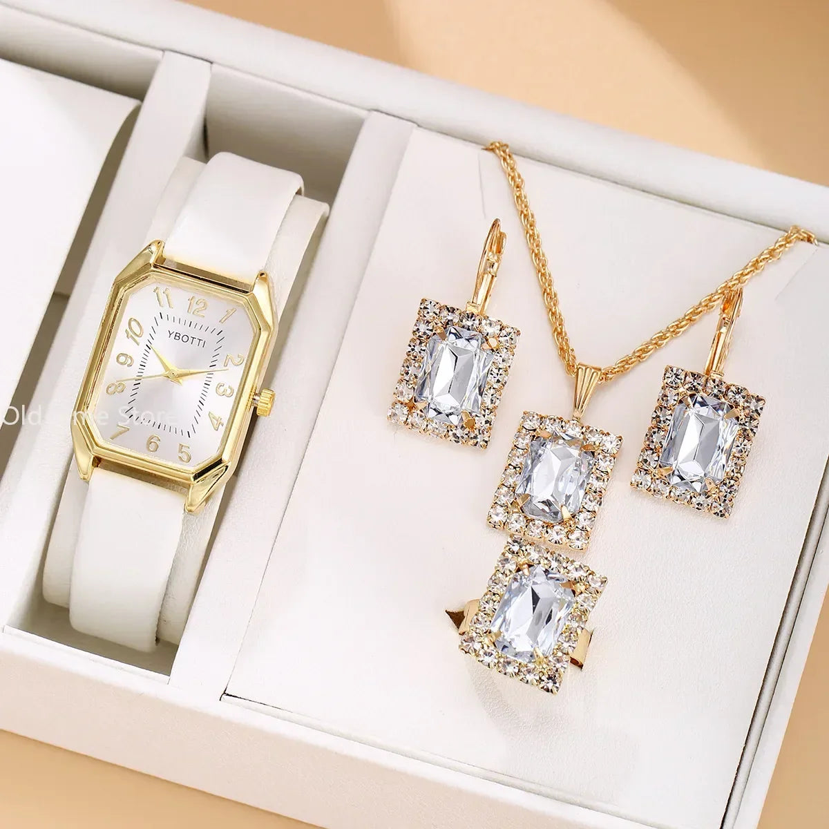 6/5/1PCS Luxury Fashion Square Women's Watches Brand Ladies Quartz Wristwatch Jewelry Set Classic Simple Femme Relogio Feminino
