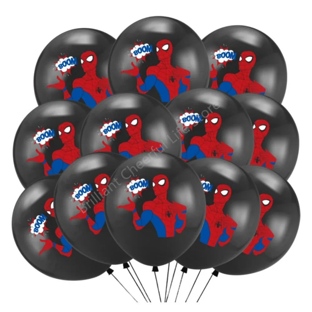 12 Inch Marvel Superhero Latex Balloon Set Avengers Spiderman Hulk  Boys Birthday Party Baby Shower Party Decorations Kid Toys