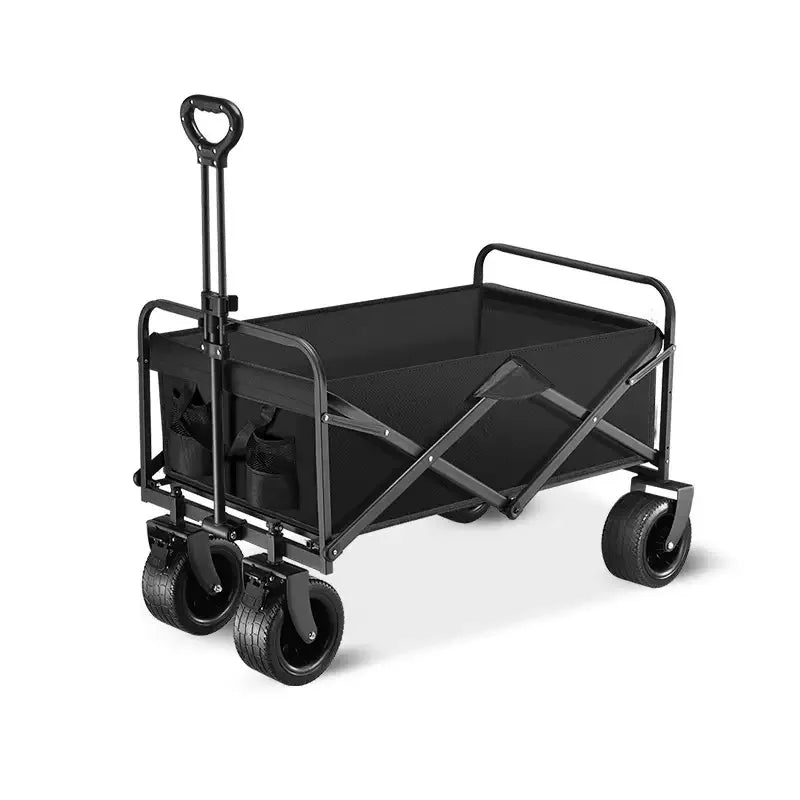 Camping Cart Foldable Trolley Outdoor Picnic Portable Hand-Pull Cart Camping Trailer Camping