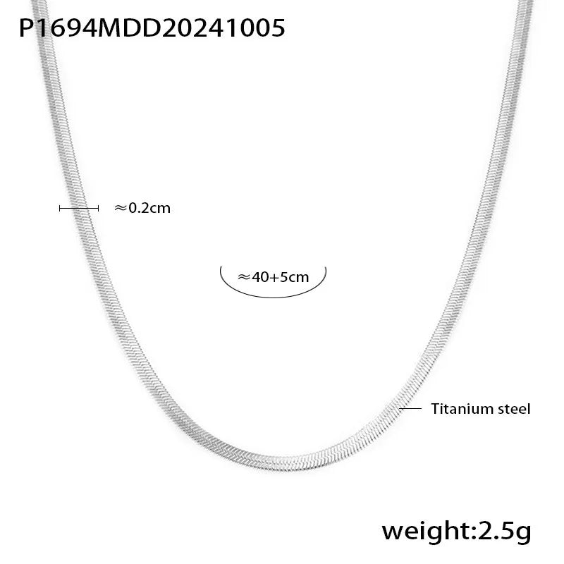 Premium Stainless Steel Long Necklace Trendy Pig Nose Style Y Shape Drop Pendant Waterproof Necklace for Women Girls Jewelry