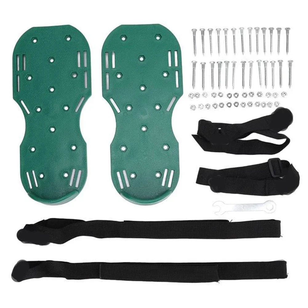 Lawn Aerator Spikes Shoes Grass Cultivator Shoes Spikes Nail Aerators Yard Garden Tool Soil Scarifiers Shoes Grass Cultivator