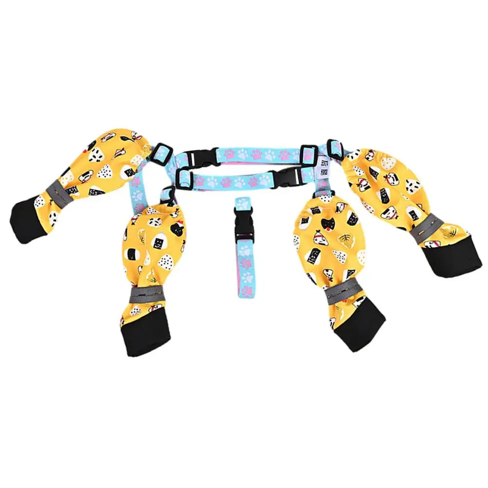 Dog Suspender Boots Protective Paw Protector Booties Soft Dogs Boots & Paw Protectors Dog Socks for Small Medium and Large Dogs