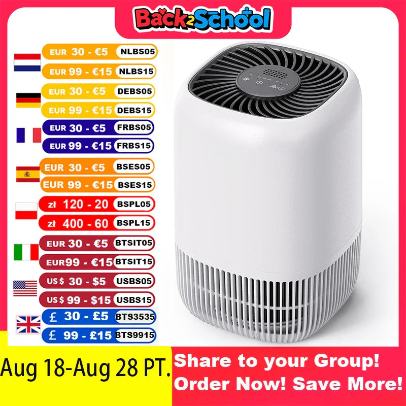 Air Purifiers  Home,Filter Cleaner with Fragrance
