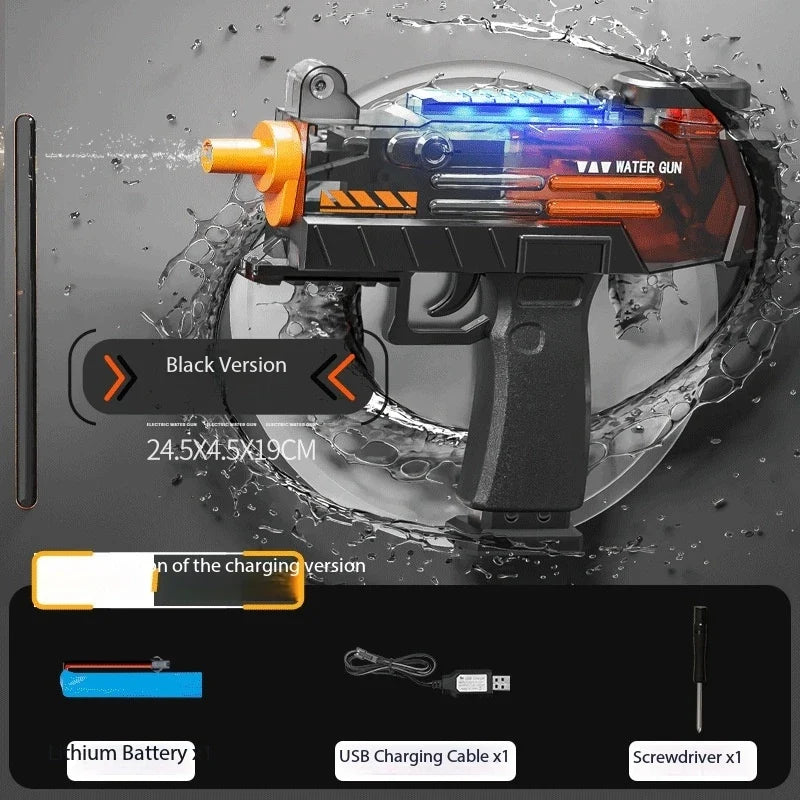 UZI Water Gun Toy Swimming Pool Play Water Adult Shots Games Toy Outdoor Games High Pressure Water Gun Summer Swimming Pool Toys