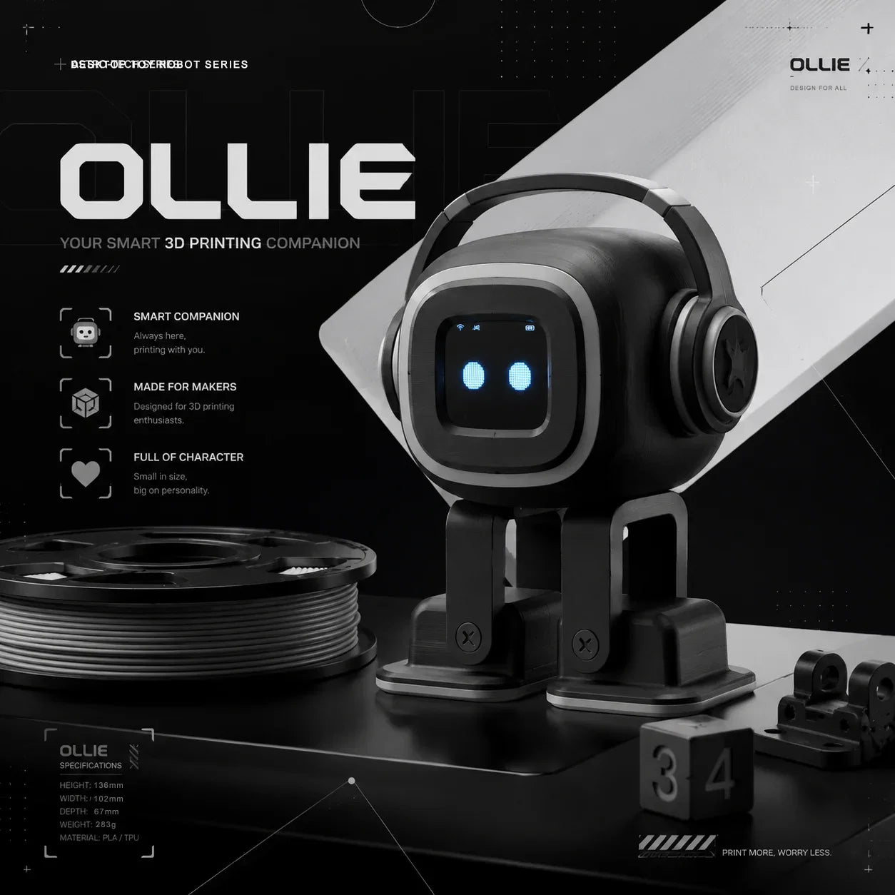 AI Robot Companion | EMO Interactive Chatbot,Voice Assistant, Smart Chat & Dancing Robot, Customizable Personality Gift Toy
