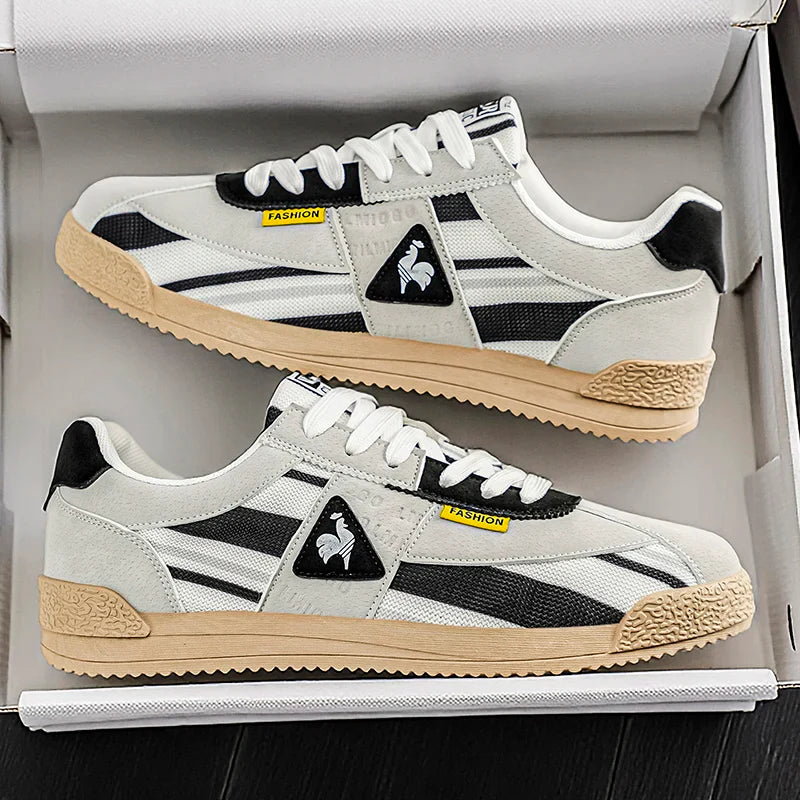 New Men Casual Shoes Fashion Sneakers Outdoor Jogging Breathable Lace-up Leisure Running Walking Comfortable Blade Loafers Brand