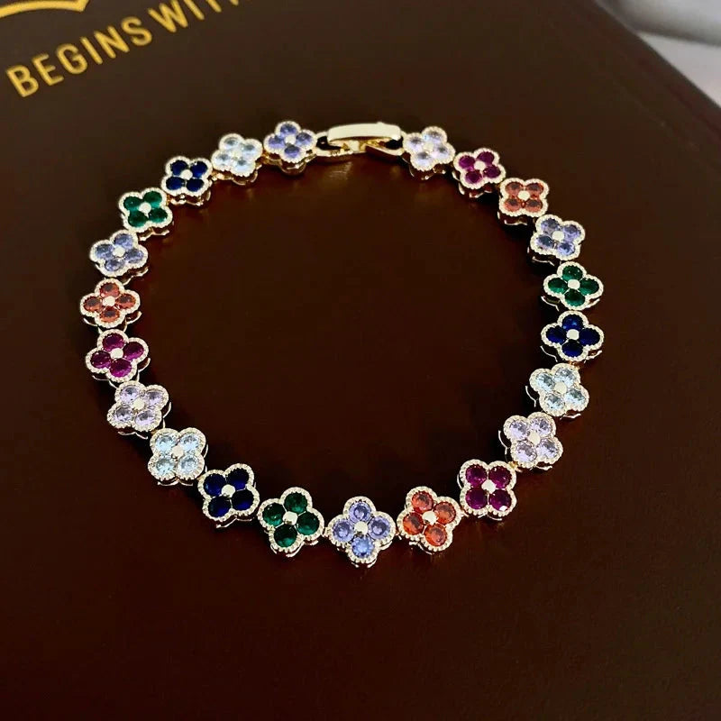 Flower Lucky Stainless Steel Bracelet