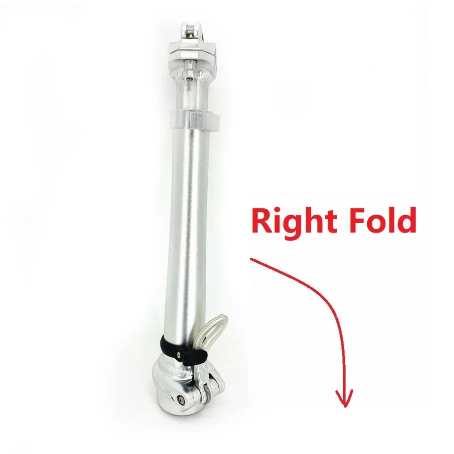 Litepro Right Folding Stem Electric Folding Bike Double Section Stem Aluminum Alloy Telescopic Adjustable Bike Stem