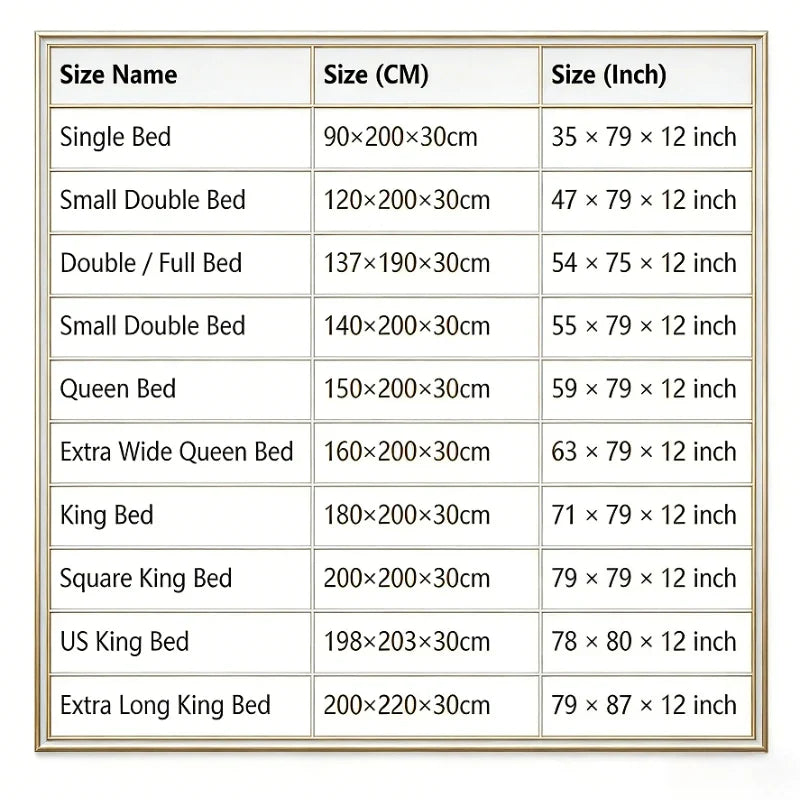 Ultrasonic Quilted Waterproof Antibacterial Mattress Protector Breathable Ultra Soft Noise Free 30CM Deep Pocket Fitted Sheet