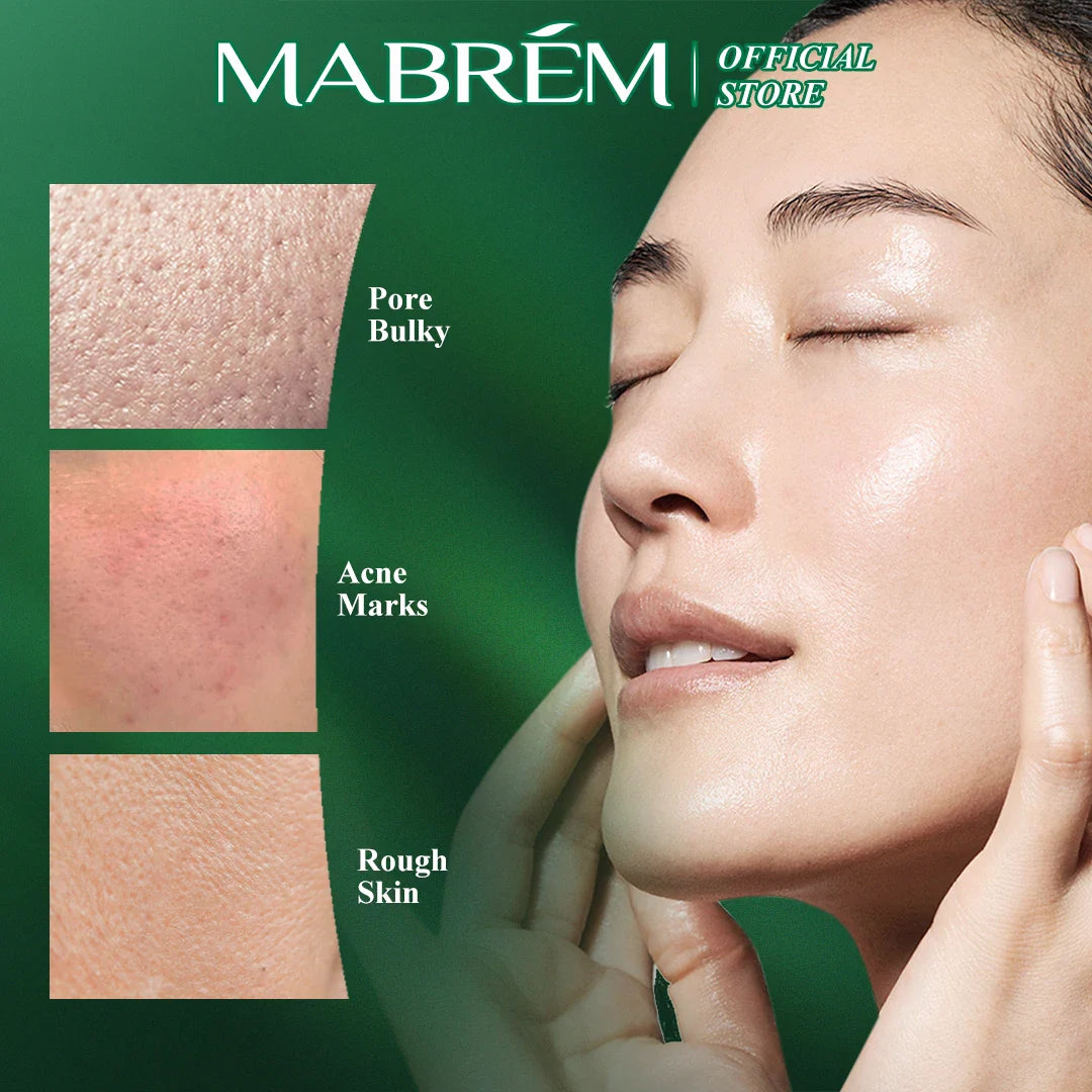MABREM Pomegranate Fine Pores Face Serum Whitening Plant Skin Care Anti Aging Anti Wrinkle Cream Reduce Acne Marks Care 10ml