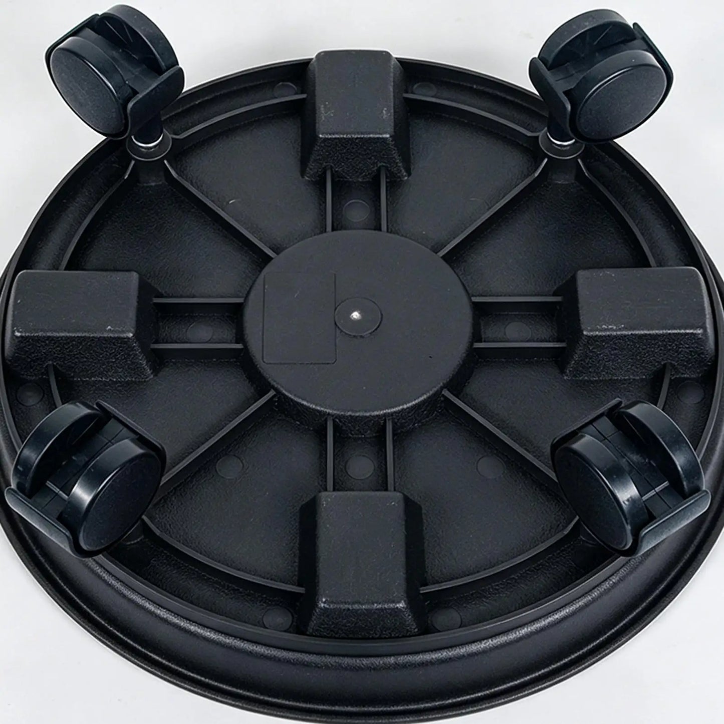 Heavy Duty Plant Holder 4 Wheel Rolling Planter Tray with Drainage Plant Pot Dolly Movable Base Home Garden Decorative Pot Stand