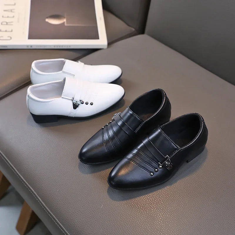 Spring Autumn Boy Leather Shoe, Fashion Causal  Slip-on Loafers.