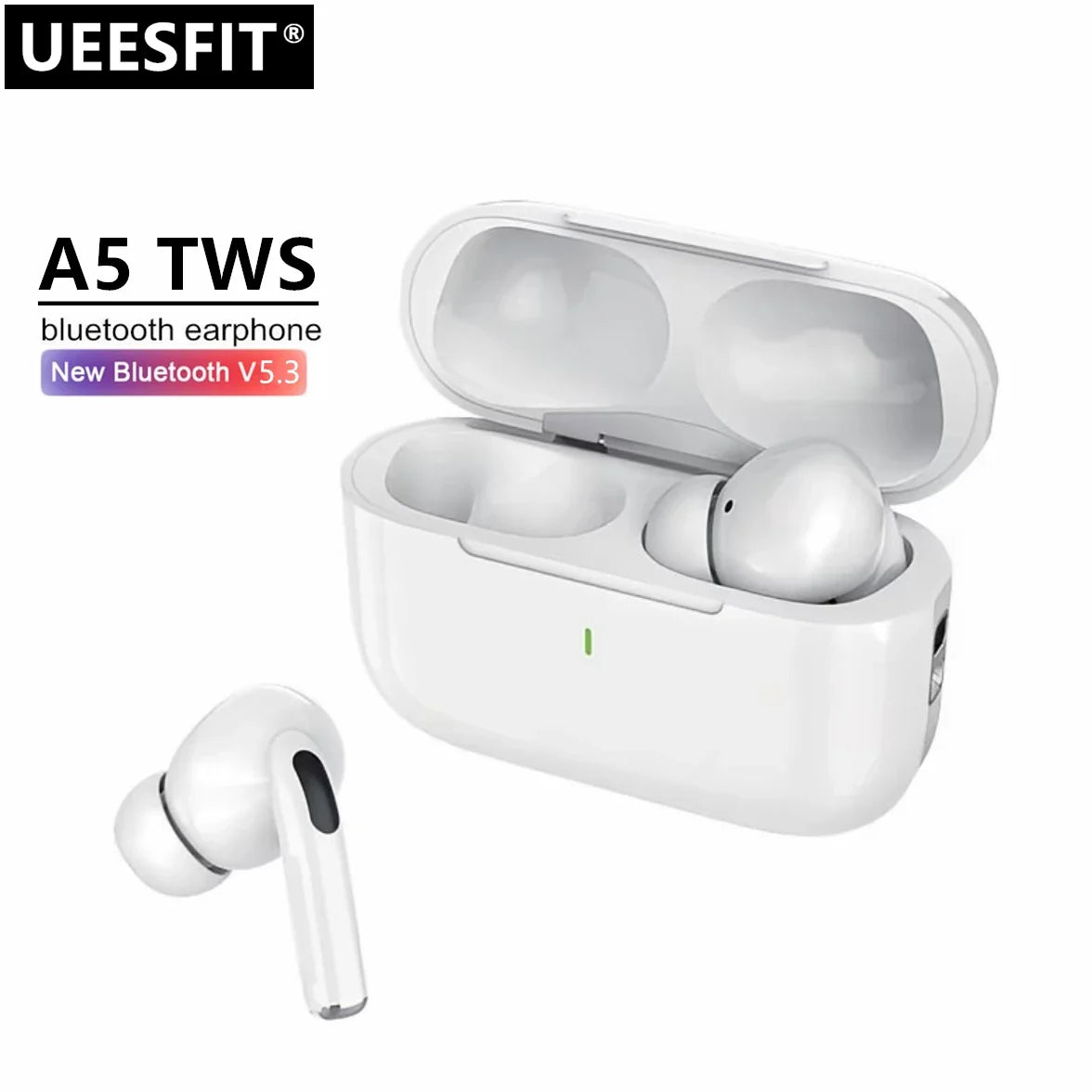 UEESFIT A5 TWS Bluetooth Earphones Hifi Sound Headphones Sport Headset True Wireless Earphones Noise Canceling Earbuds For Phone