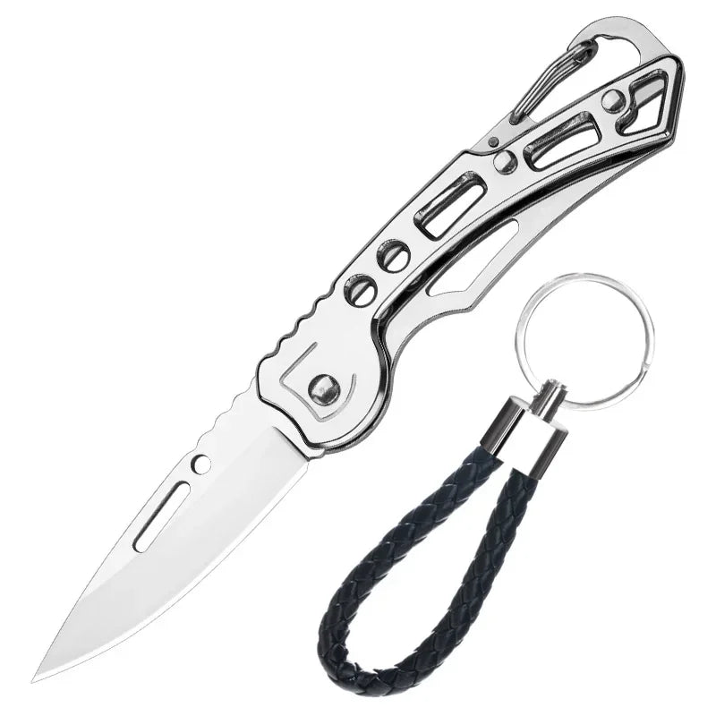 Portable folding knife, stainless steel, survival, hunting, camping, fishing, rock climbing, fruit knife, outdoor camping tools