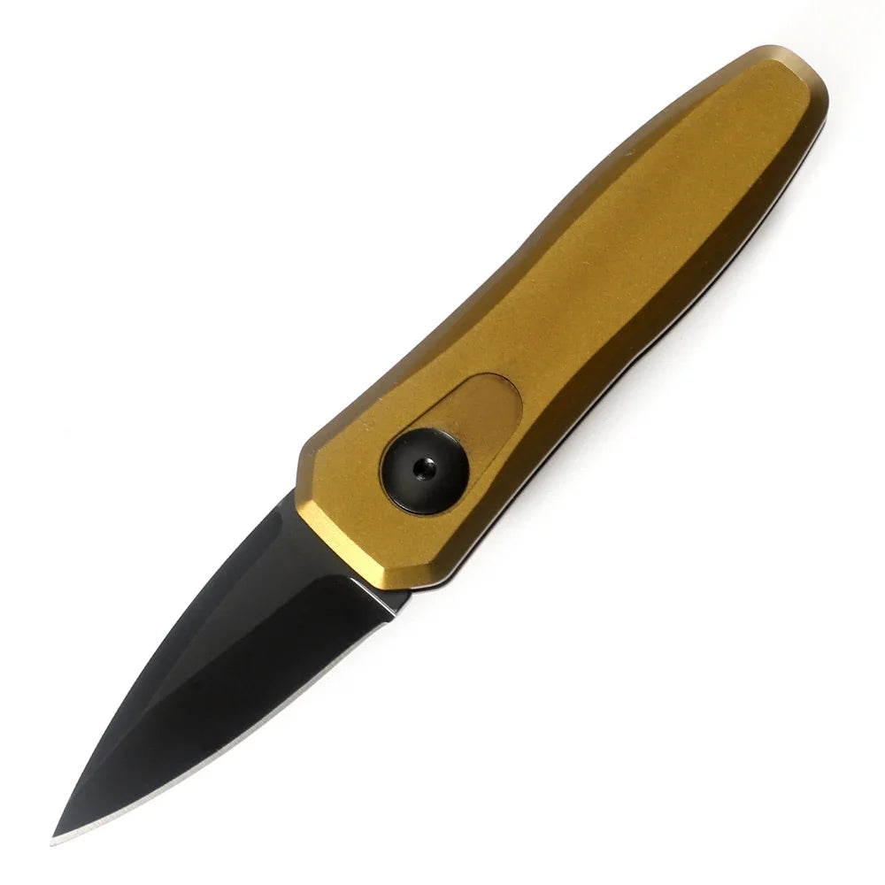 7500 folding pocket knife 1.9 inch black 8CR13 blade, aluminum handle camping hunting fishing outdoor tool EDC