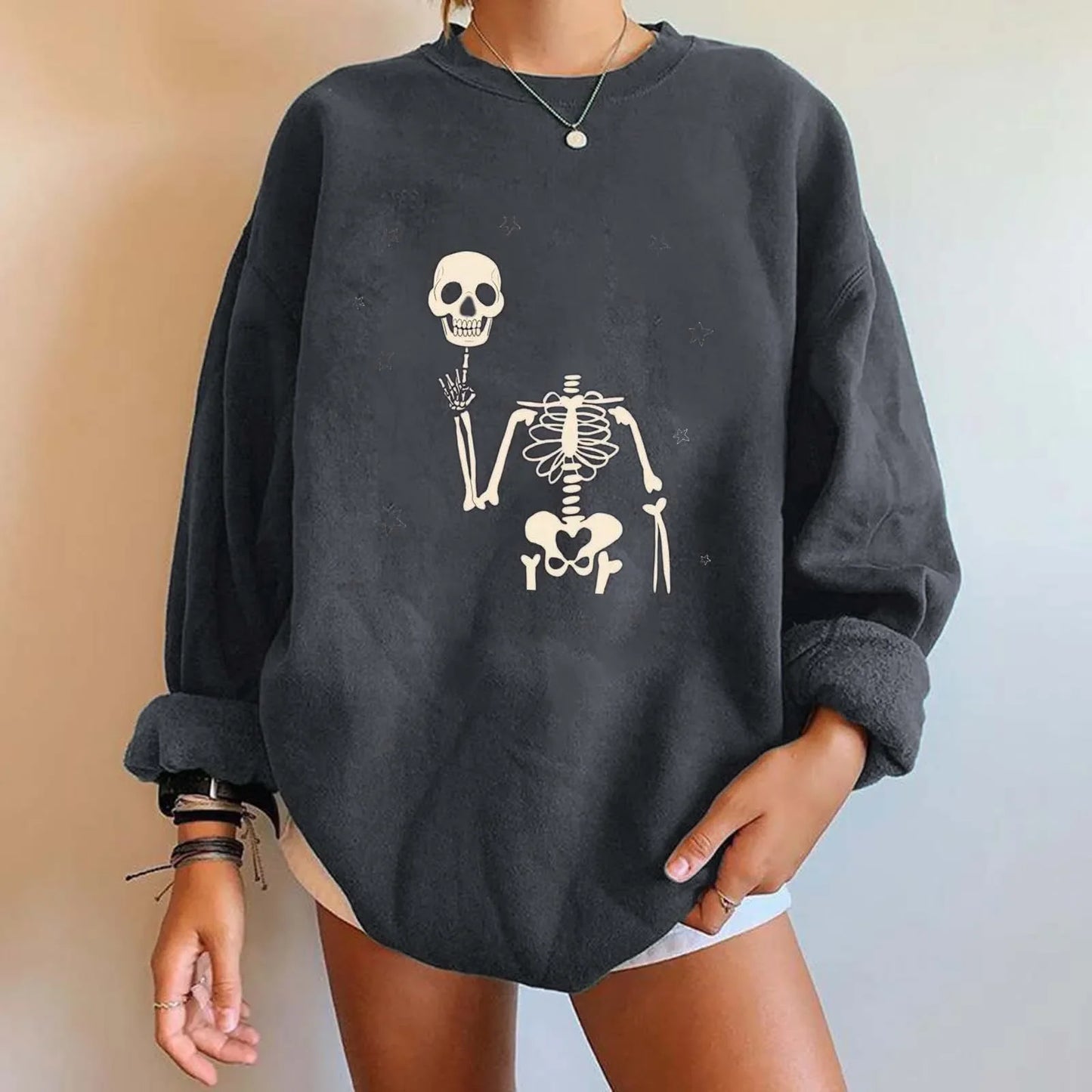 Oversized Sweatshirt For Women Fleece Long Sleeve Crewneck Casual Pullover Top Fall 2024 Trendy Clothes Light Hoodies Women