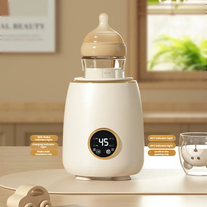 Bottle shaker outdoor baby milk powder warmer usb rechargeable multifunctional electric shaker milk warmer constant temperature