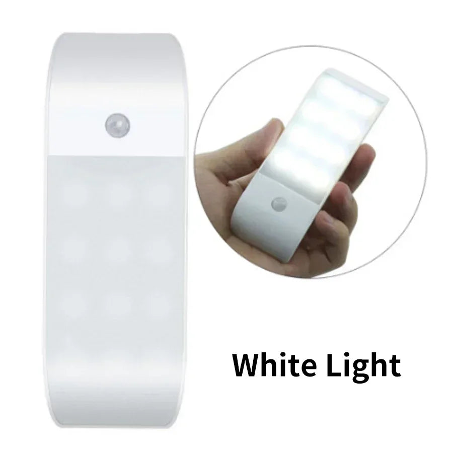 Motion Sensor LED Night Light Rechargeable Cabinet Light Wireless Magnetic Night Light for Bedroom Kitchen Closet Hallway Stairs