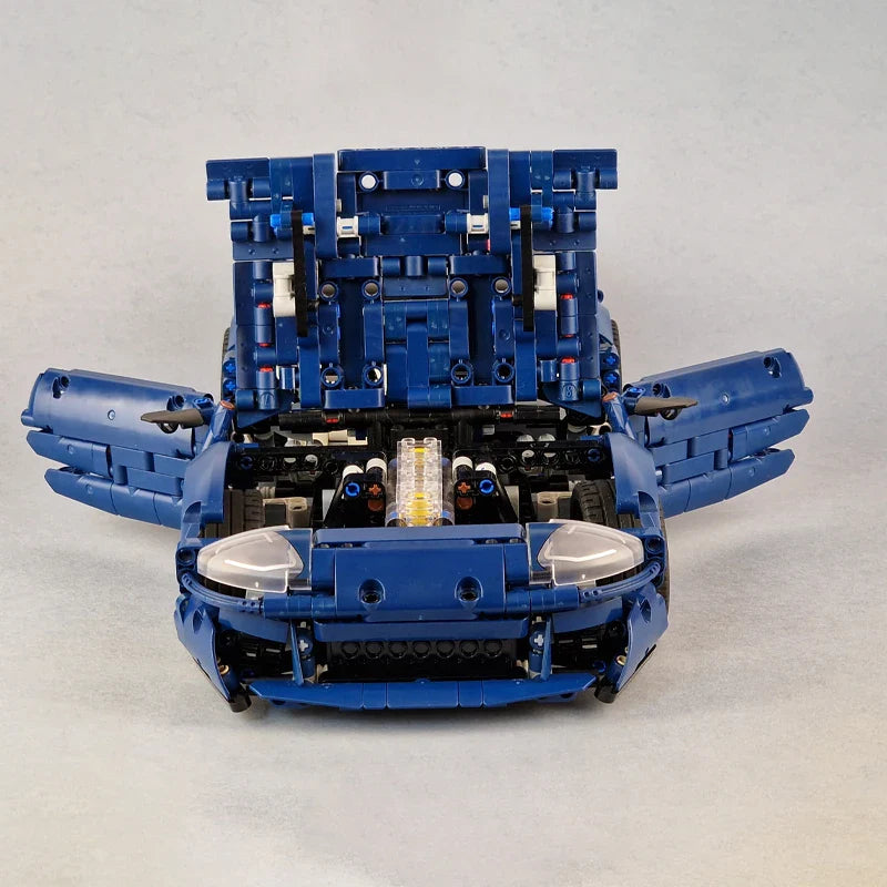 MOC Supra MK4 Super Sports Car Model Building Blocks DIY Technical Vehicle Assemble Bricks Children Toy Christmas Gift 42154-B