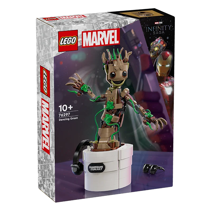 Lego Super Heroes Marvel 76297 Dancing Groot Building Block Gifts for Boys and Girls