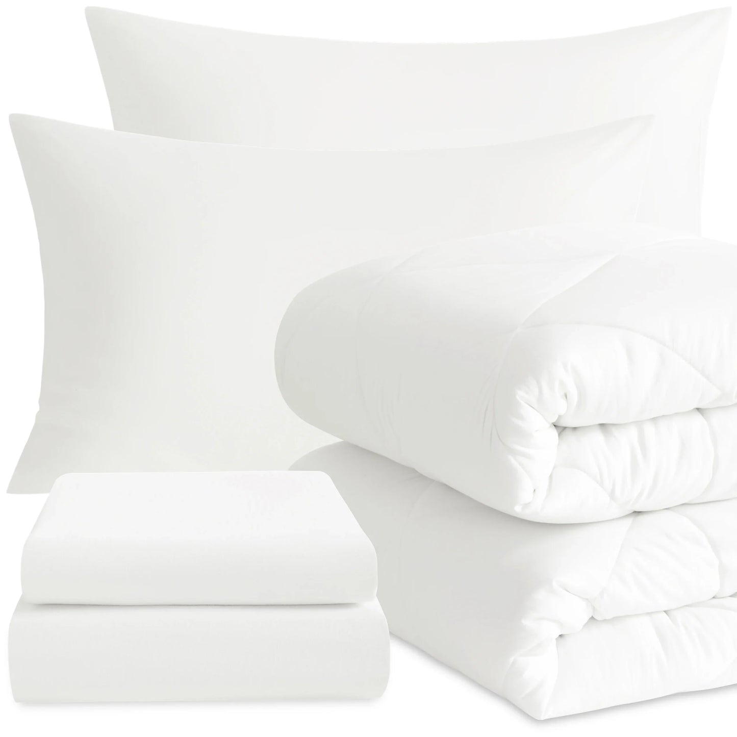 Comforter Set Includes Fitted Sheet, Top Sheet and Pillowcases