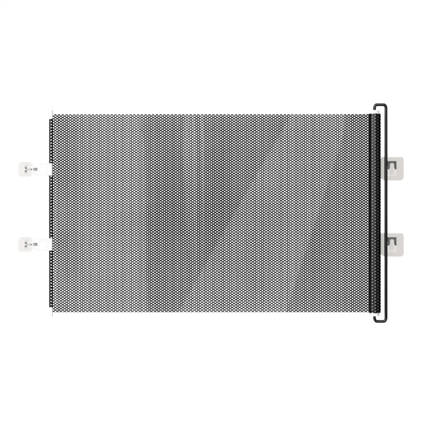 Retractable Pet Gate Dog Retractable Gate No-Drill Childproof Net Fence Cat Baffle for Indoor Staircase Patio Fireplace Deck