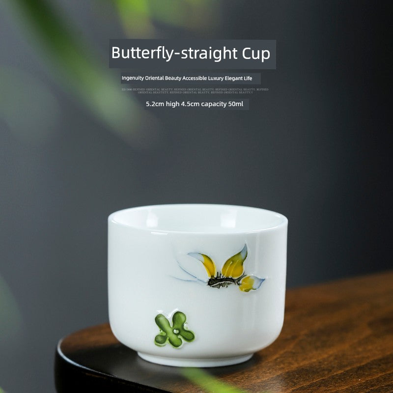 Antique Home Liquor Butterfly Shot Glass Set