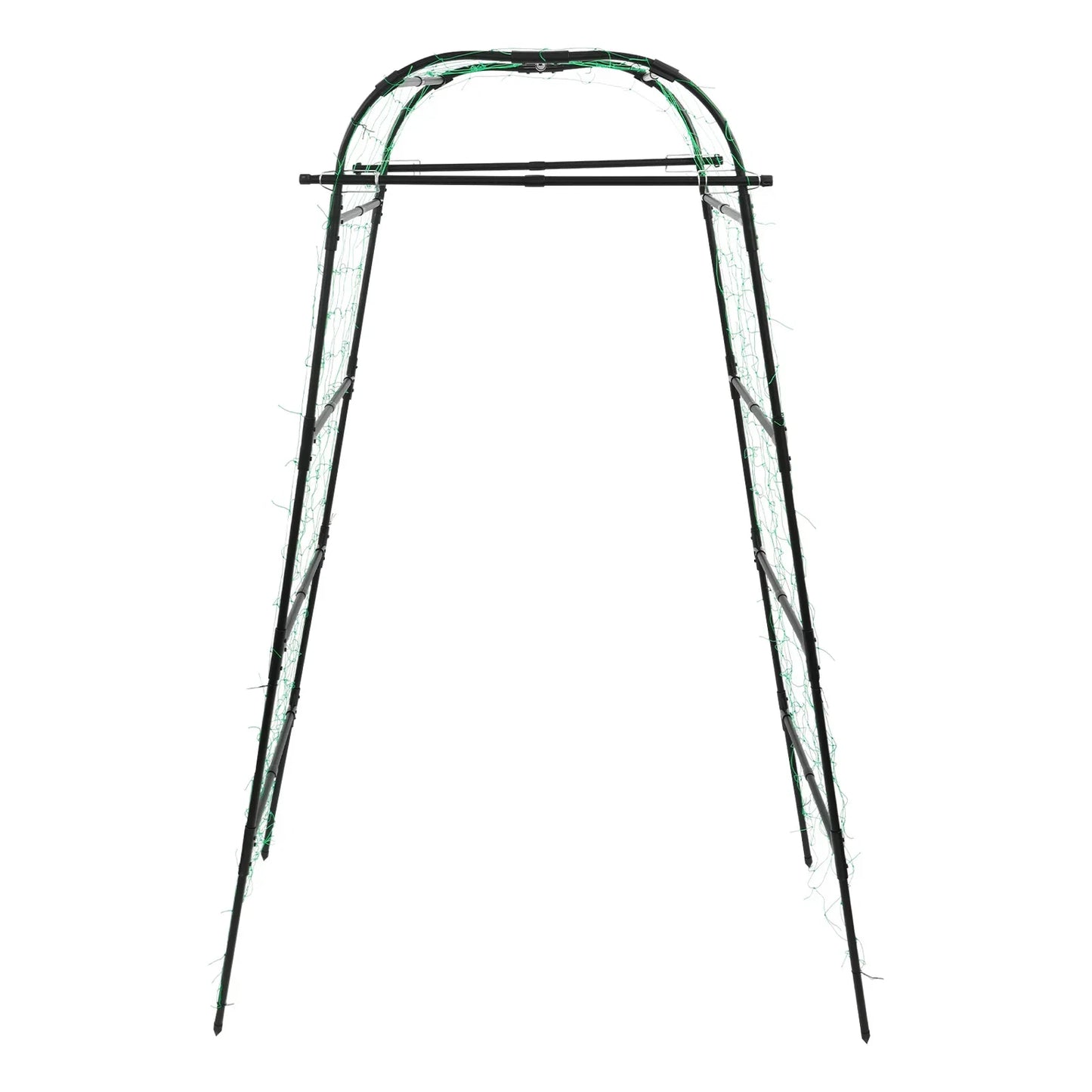 Garden Arch Trellis 82.7in Tall, Climbing Plant Support 35.4x31.5in, Steel Arbor for Cucumber Grape Vine Tomato