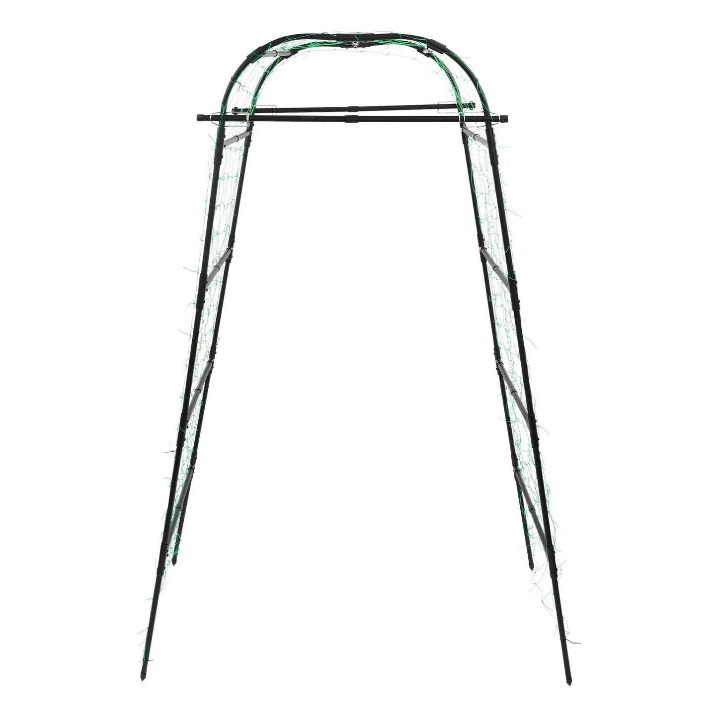 Garden Arch Trellis 82.7in Tall, Climbing Plant Support 35.4x31.5in, Steel Arbor for Cucumber Grape Vine Tomato