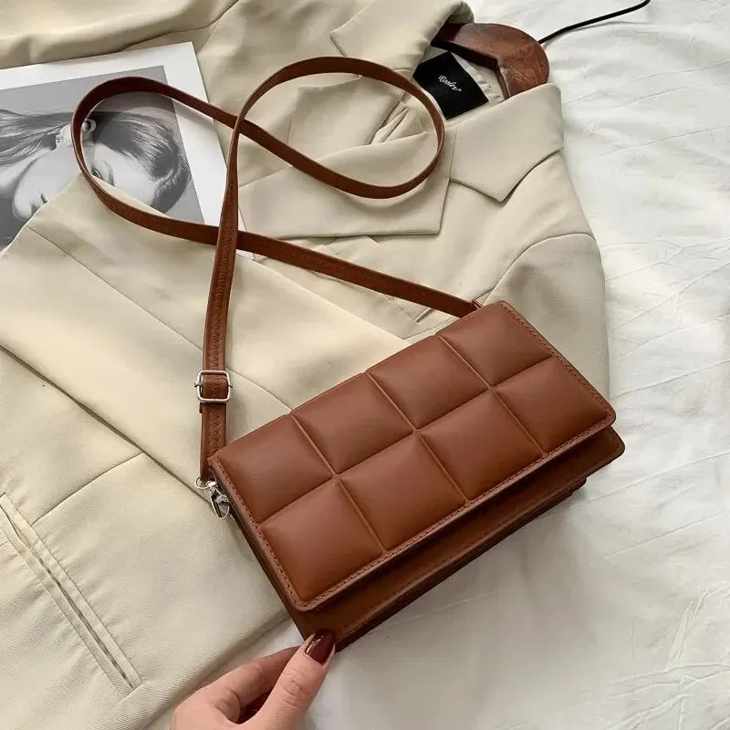 Fashion Brand Designer Women Shoulder Bag, Small PU Leather Female Crossbody Bag. Trend Classic Handle Handbag Women