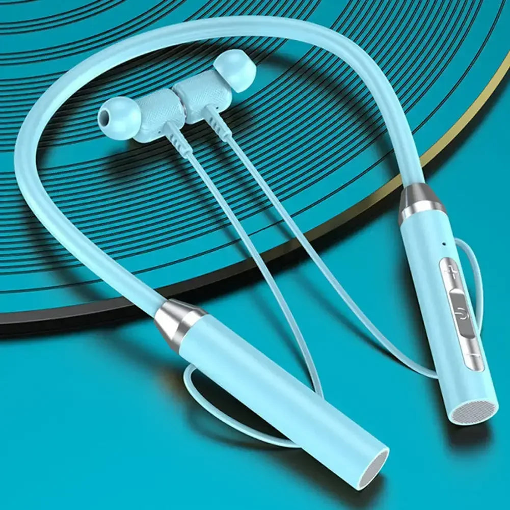 Wireless Headphones Bluetooth 5.0 Neckband Earphones Silicone Hifi 9D Stereo Sports Headset Halter Waterproof Magnetic Earbuds