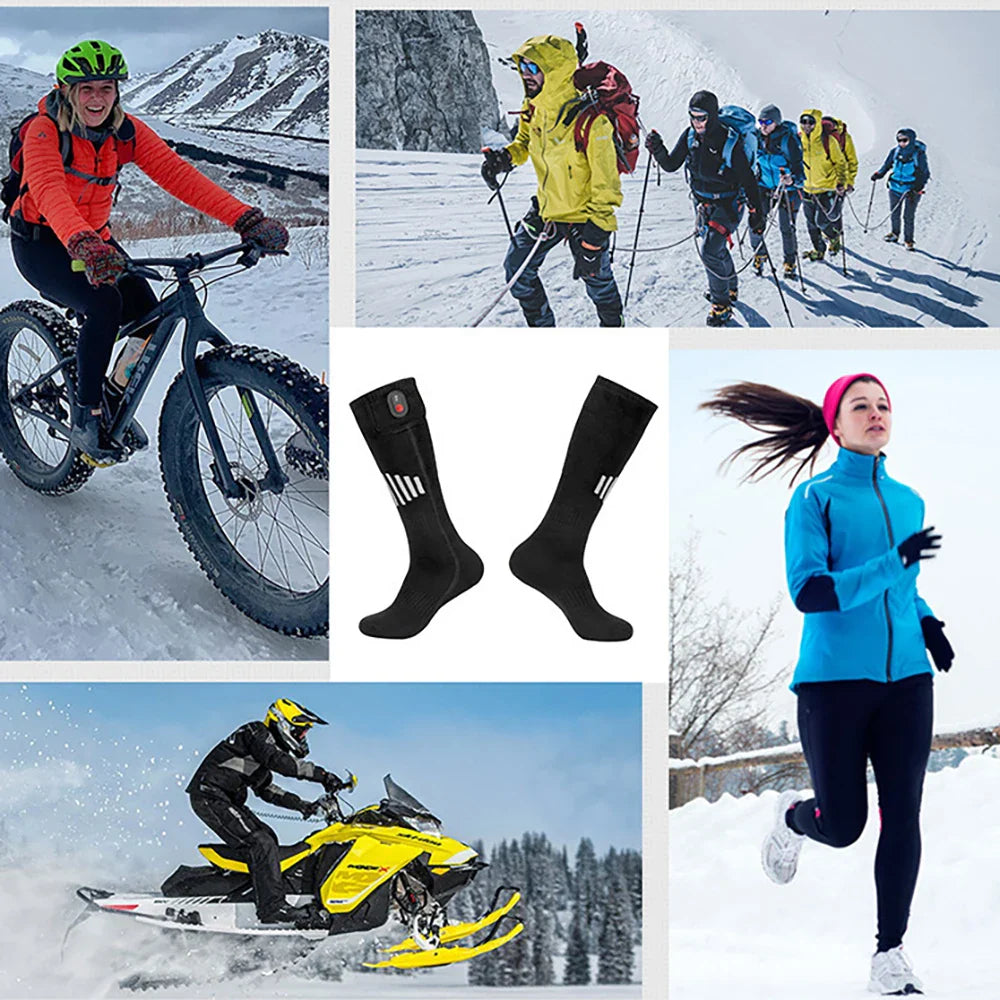 Winter Heated Socks With Battery Box ,Thermal Socks Women Men