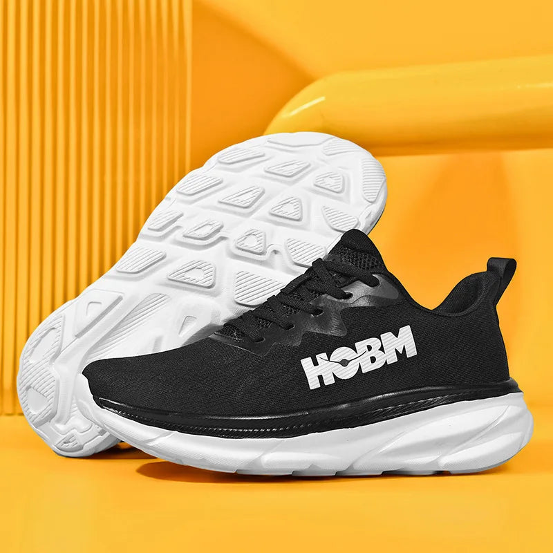 Men's Sports Shoes Thick Sole Running Shoes Breathable High Quality Soft Sole Outdoor Sports Leisure Mesh Women's Running Shoes