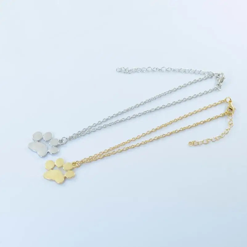 Cute dog palm pendant bracelet dog paw gold and silver men's and women's bracelet wholesale gift jewelry rope adjustable