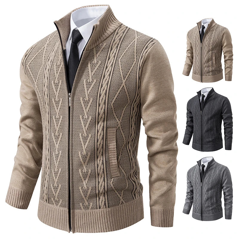 2023 autumn and winter new cashmere padded warm casual knitted sweater.