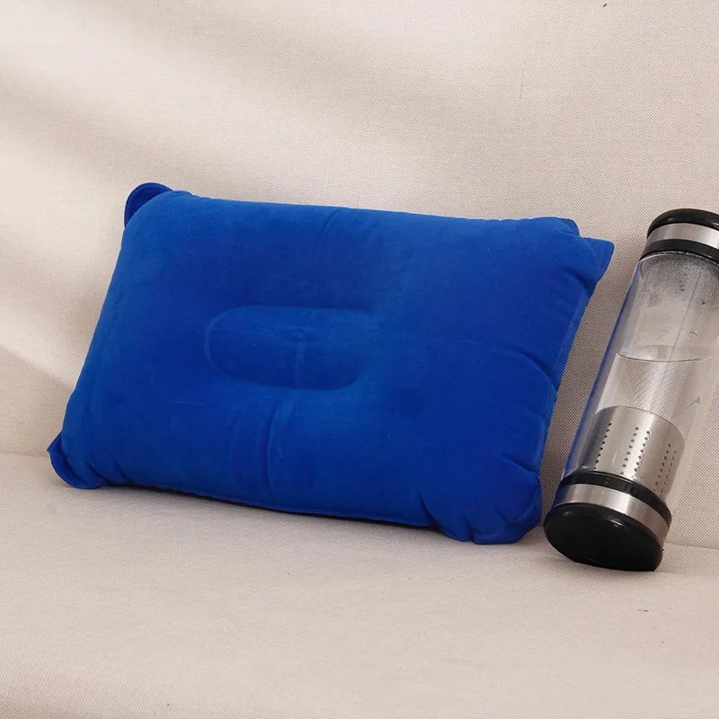 Portable Fold Outdoor Travel Sleep Pillow Camping Tent Inflatable Pillow Airplane Hotel Rest Comfortable Sleep Pillows