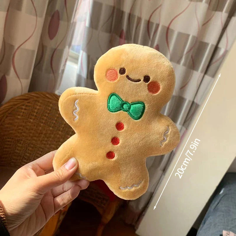 Cute Christmas Decoration 2025 Plush Cushion Ornament Kawaii Sofa Cushion Pillow Xmas Home Decor 2025 New Year Gift Desk Decor