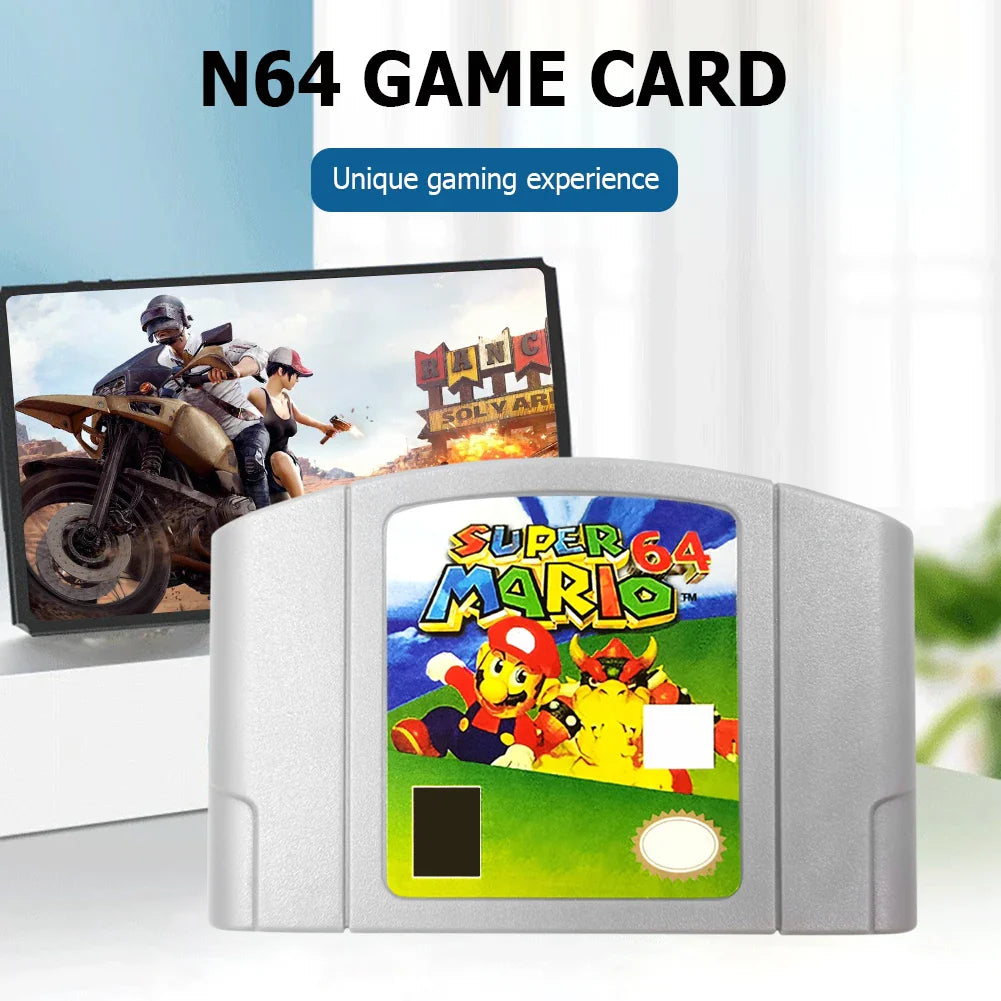 64 Bit Video Game Console US Version Toys Game Collection Cartridge N64 Series Kart Party Super Smash Bros Bad Fur Day